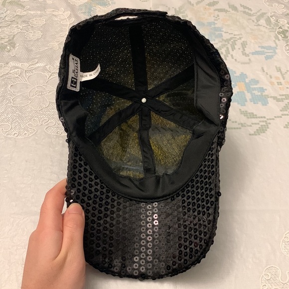 Gazzaz Black Sequin Cap - Picture 15 of 17